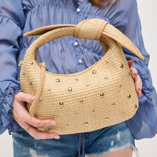 Straw Knotted Handle Mini - Studded