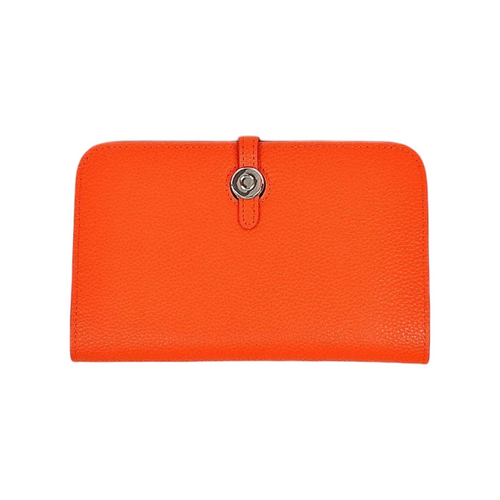 Leather Wallet - Orange