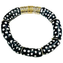 Stretch Bracelet - Dotted African Bone