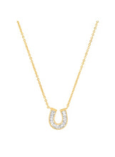 Baguette Horseshoe Necklace