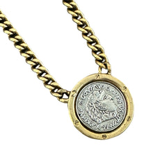 Bezeled Coin Necklace