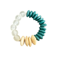 Stretch Bracelet - Ashanti, Glass & Bone