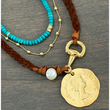 Leather Coin Necklace