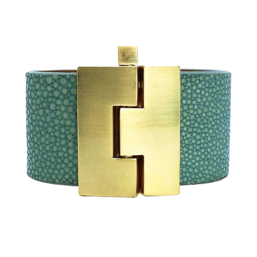 Jigsaw Cuff - Turquoise Stingray