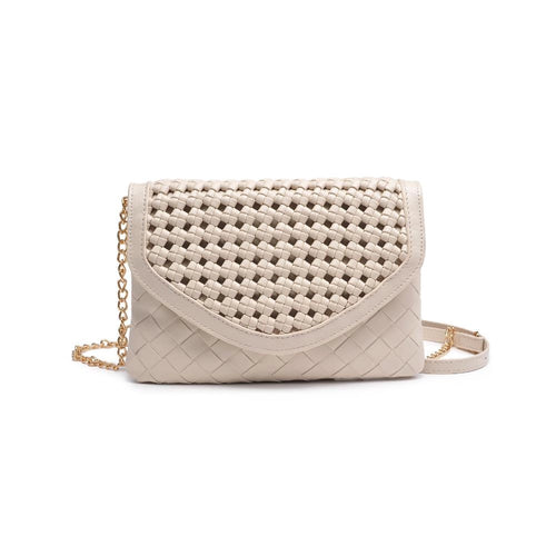 Braided Flap Clutch - Ivory