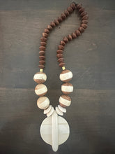 Midi Wood & Bone Necklace