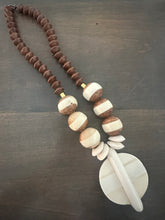 Midi Wood & Bone Necklace