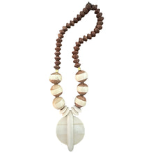 Midi Wood & Bone Necklace