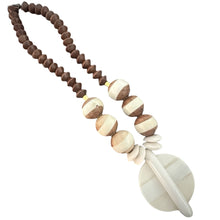 Midi Wood & Bone Necklace