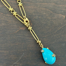 Turquoise & Wood Collar