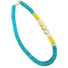 Colorblock Drape - Turquoise + Yellow