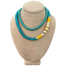 Colorblock Drape - Turquoise + Yellow