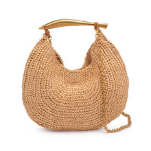 Straw Spear Handle Bag - Cream