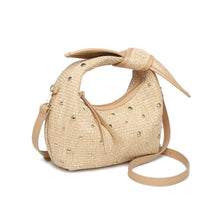 Straw Knotted Handle Mini - Studded