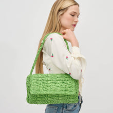 Straw Shoulder Bag - Green