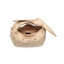 Straw Knotted Handle Mini - Studded