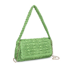 Straw Shoulder Bag - Green