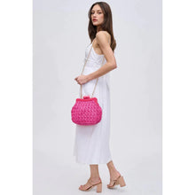 Woven Frame Clutch - Pink